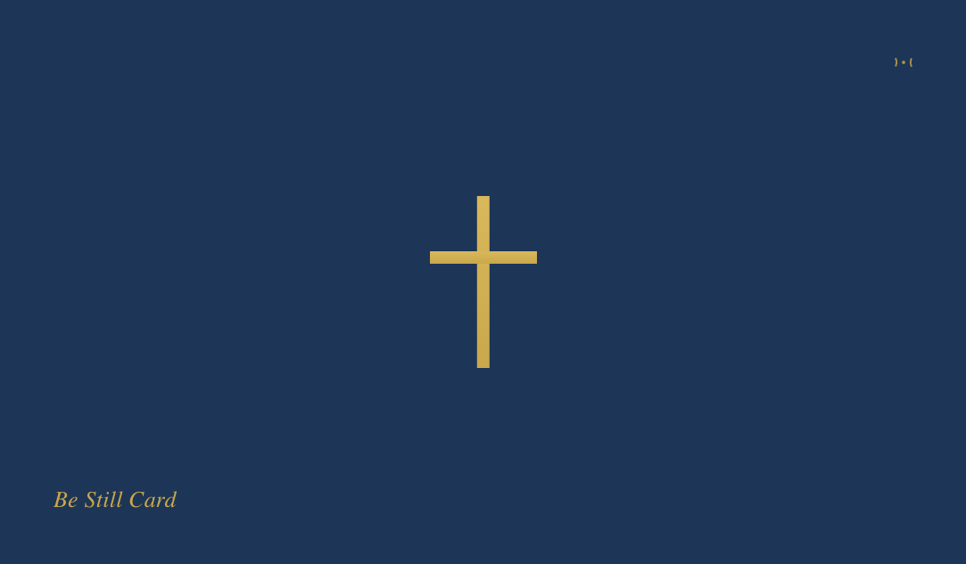 Be Still Card — physical NFC card